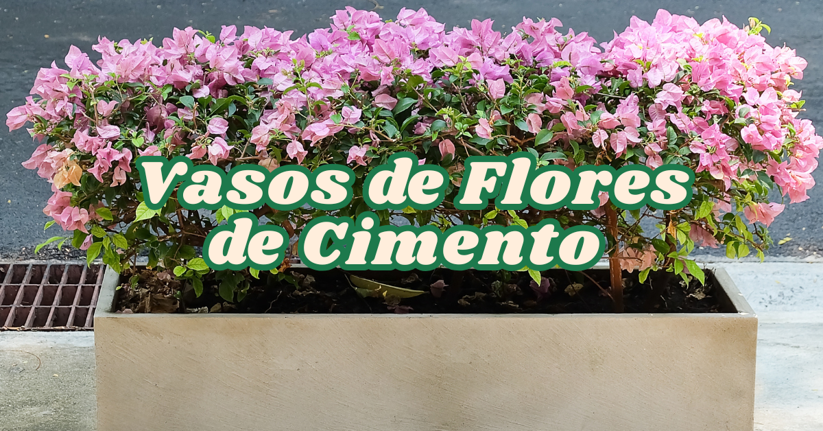 DIY: Como Fazer Vasos de Flores de Cimento Caseiro